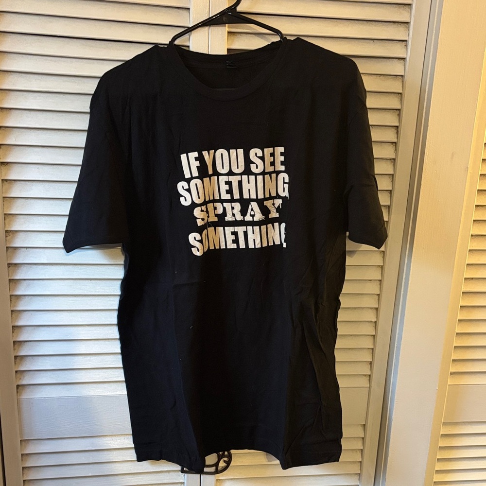 Graffiti Black Graphic Tee with Bold Print